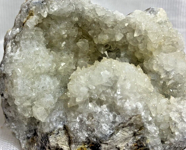Tolle Glitzernde! Hornstein-Quarz-Calcitdruse aus Tiengen im Südschwarzwald !!!