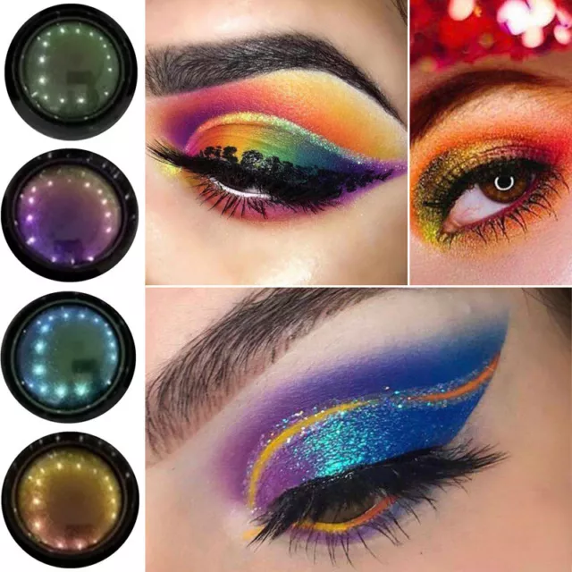 Paleta de Sombras Mate Polvo Ojos Maquillaje Brillo Gradiente Colores "