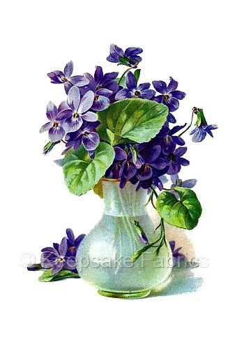 Beautiful Violets Vase Quilt Block Floral Multi Szs FrEE ShiP WoRld WiDe  (78B