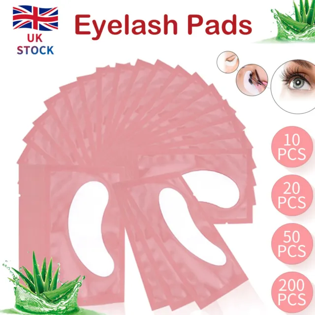Salon Gel Pads Under Eye Lint Patches Eyelash Lash Make Up 10/20/50/200Pairs Pad