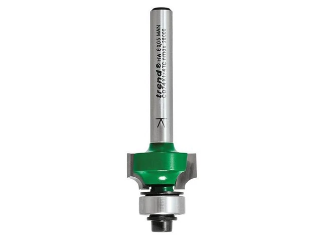 Trend - C074 x 1/4 TC Round Over Two Flute Cutter 3.2 x 9.5mm