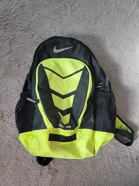 Nike Max Air Vapor Large Backpack Black / Neon Green Book Bag