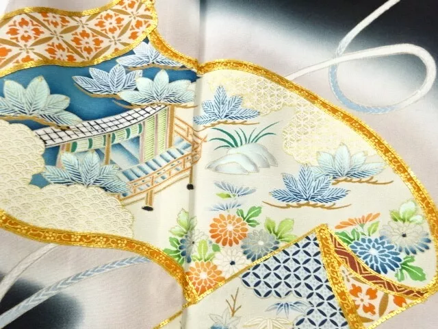 6836596: Japanese Kimono / Antique Tomesode / Embroidery / Shochikubai