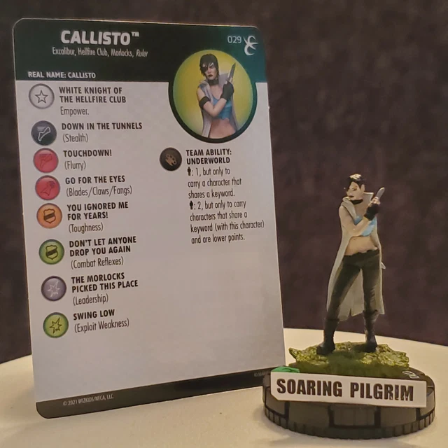 CALLISTO  029 - UNCOMMON X-Men Rise & Fall Marvel Heroclix #29