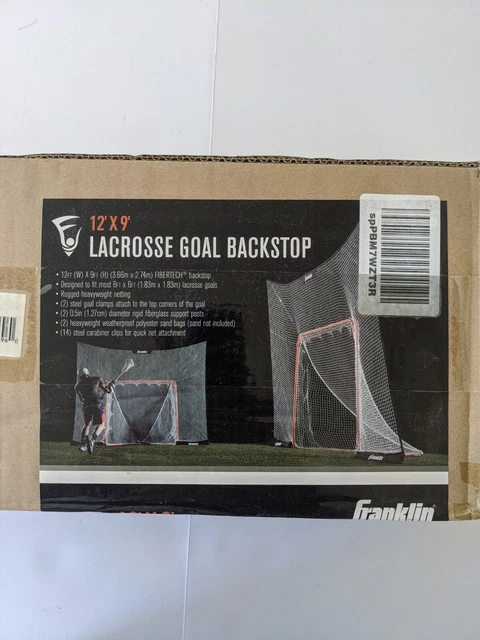 Franklin Lacrosse Goal Backstop 12'x9'. New In Box. Sporting Equipment. Goal Net