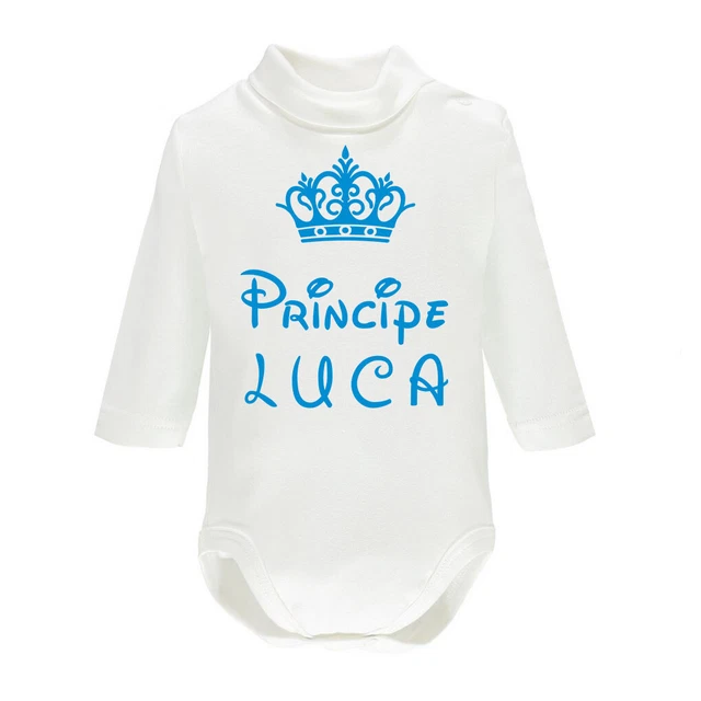 Body Lupetto Principe Principessa Neonato Neonata Caldo Cotone Made In Italy