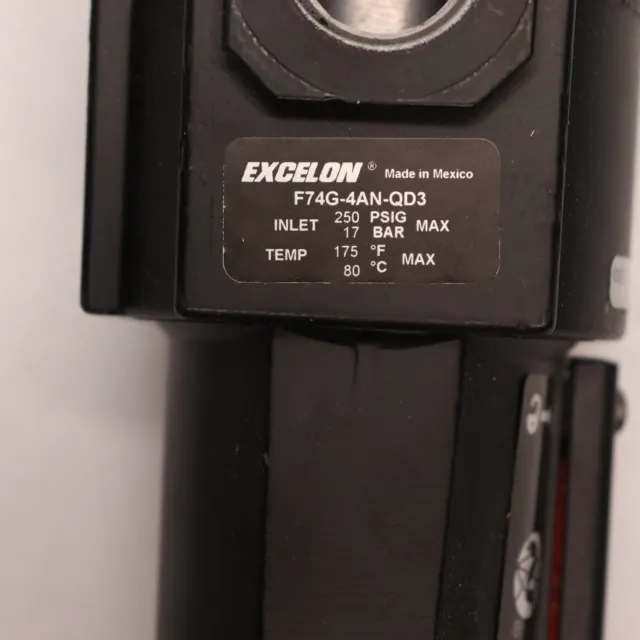 Norgren Excelon Filter Manual Drain 40 Micron 1/2" NPTF