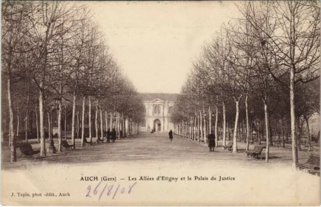 CPA AUCH Les Allees d'Etigny et le Palais de Justice (1169527)