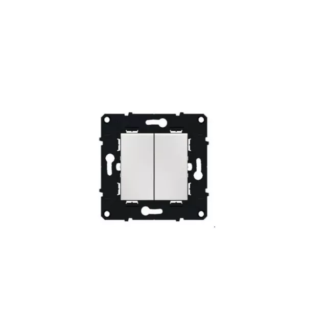 Arnould Espace evolution 64014 Poussoir 6A + va-et-vient 10AX Blanc