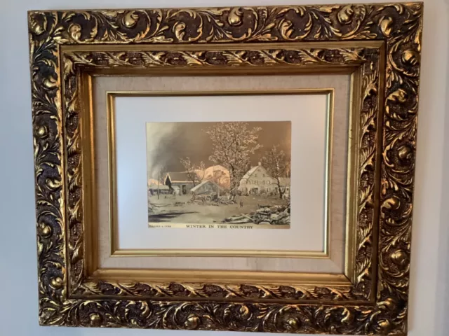 Museum Quality Frame Gold Ornate Baroque Rococo~Linen Matte 17.5”X 21.5”Gorgeous