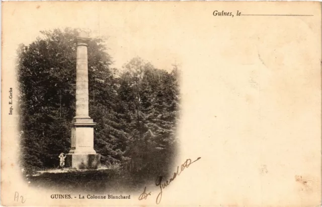 CPA GUINES La Colonne Blanchard (405925)