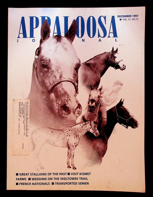 VINTAGE APPALOOSA JOURNAL Magazine December 1997 Horse Breeding Photos
