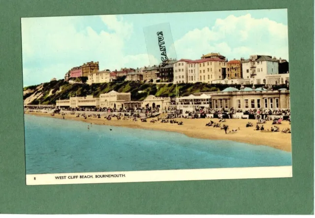 Bournemouth, West Cliff Beach, Dorset,  Postcard