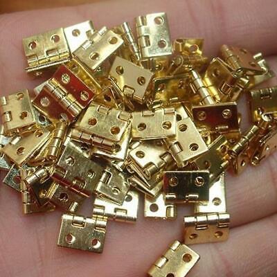 100pcs Mini Brass Plated Hinge - Small Decorative Jewelry Parts HOT C7O5
