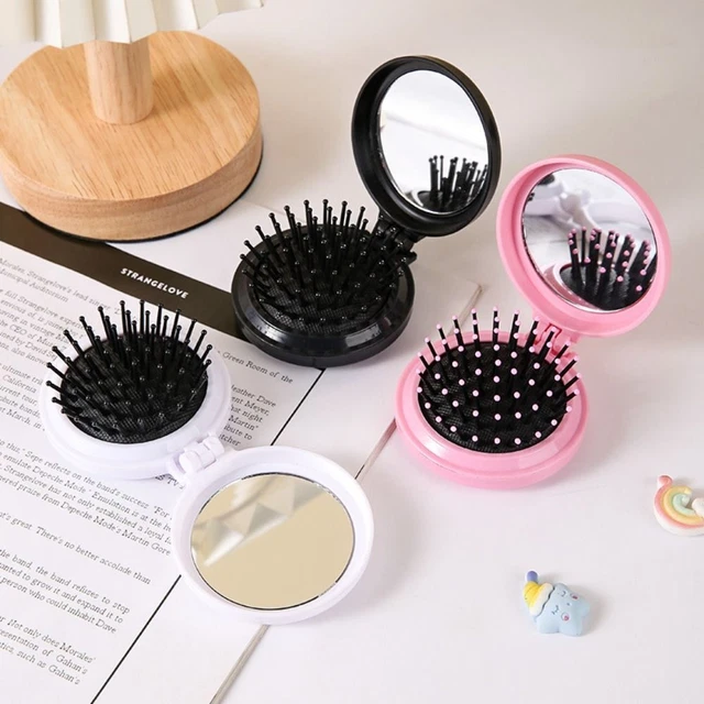 Massage Folding Airbag Comb Massage Comb Air Cushion Comb Hair Comb with Mirror