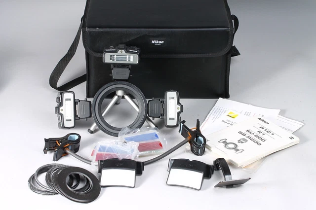 Nikon Sb-R200 Wireless Speedlight Closeup Kit R1 W Case And Accessories