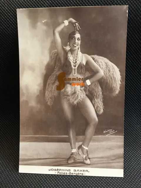 alte Ansichtskarte JOSEPHINE BAKER – Folies-Bergére - Waléry Paris