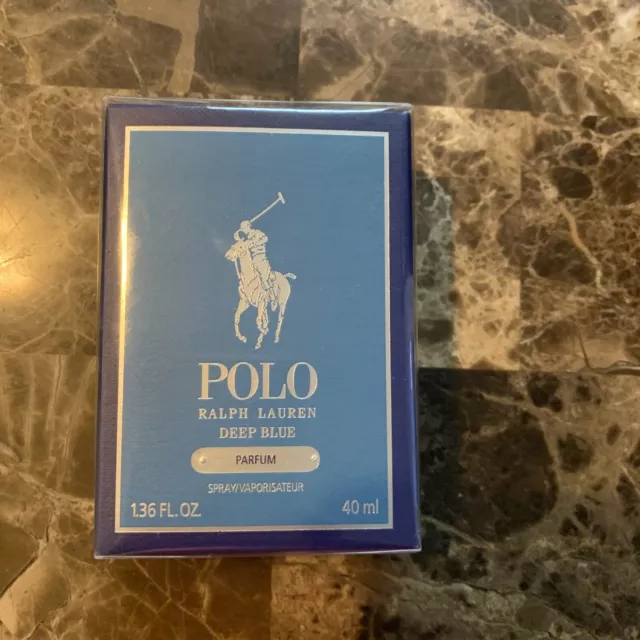 POLO by Ralph Lauren DEEP BLUE Men's Cologne Eau de Parfum 1.36oz / 40ml sealed