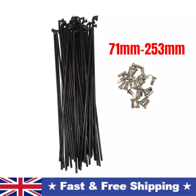 10/36PCS 12G E-Bike Spokes for bike MTB Fat Electric Bicycle Wheel 71mm-253mm UK