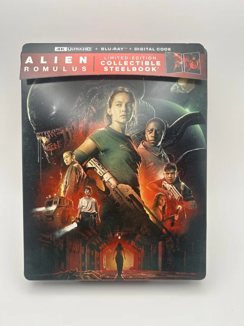 ALIEN: ROMULUS 4K UHD + Blu-ray Steelbook No Digital Rare Limited ...