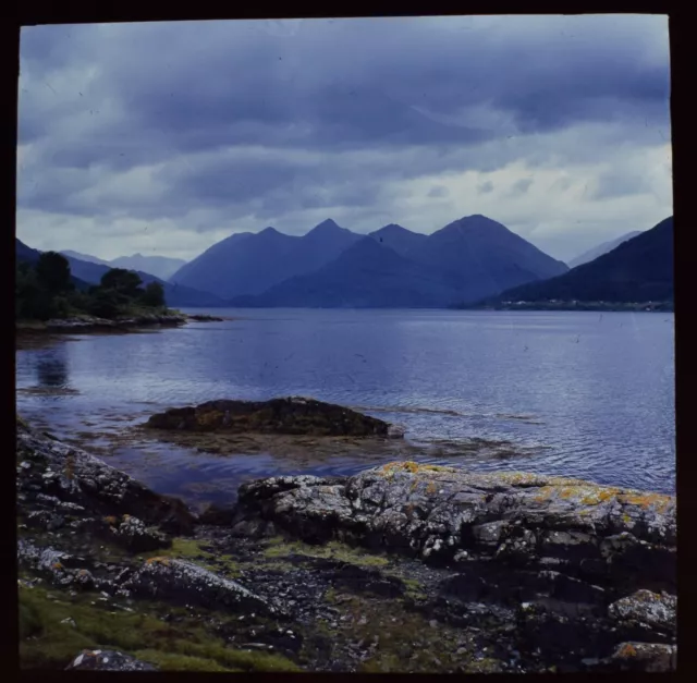 VINTAGE Magic Lantern Slide VIEW FROM LETTERFEARN DATED 1967 PHOTO SCOTLAND