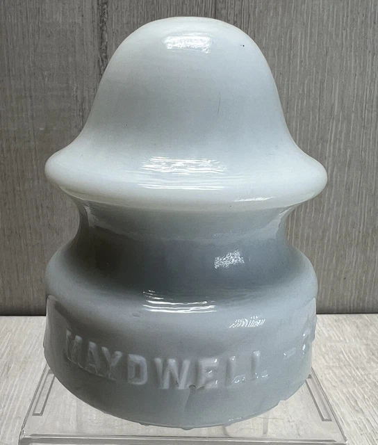 MAYDWELL 20 MILK GLASS INSULATOR USA  VINTAGE RETRO Please Read Description