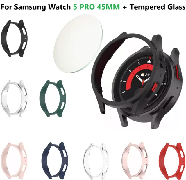 For Samsung Galaxy Watch 5 PRO Case Cover Bumper + Screen Protector 45mm