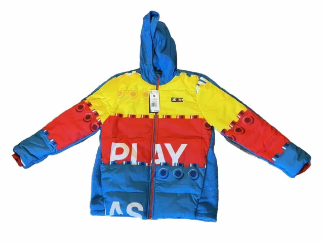 Kids Adidas U Lego W Puffer Padded Fleece Jacket Size M (HM2229) $180 Training