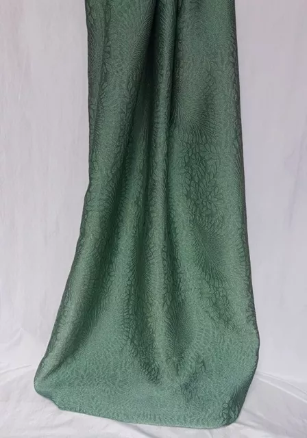 Scampoli di tessuto in seta Jacquard verde smeraldo (Pregio col.90)