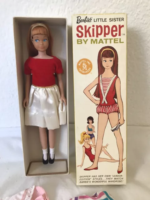 Poupée Mannequin Skipper Sœur De Barbie - Mattel - Avec Boîte - Ancienne Poupée