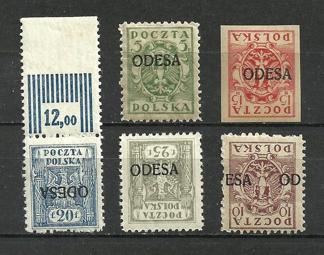 POLAND 1919 ODESSA - ODESA mnh ** SIGNED lot