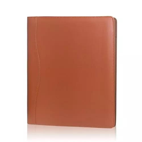 (Brown) Leather Portfolio Folder Padfolio Business Padfolio Organizer Document