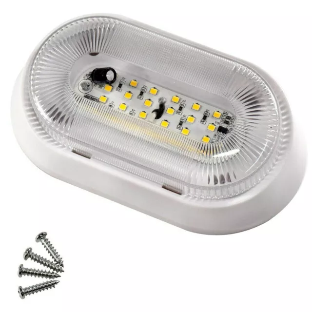 Rv LED Porche 12V Luz de utilidad para exteriores Remolque Camper Accesorio...