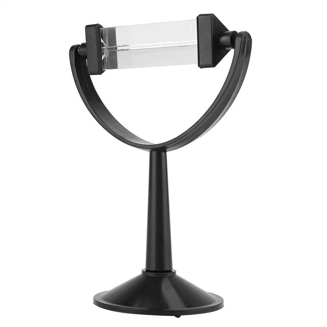 Optical Glass Triangular Prism With Stand Physics Light Spectrum Teaching Tool❤