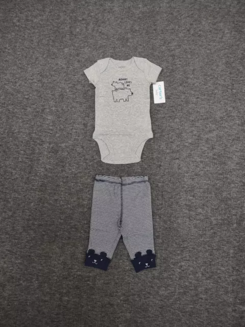 Carter's Baby Boy 2 Piece set Bodysuit & Pants Blue Mommy Loves Me 3 Months NWT