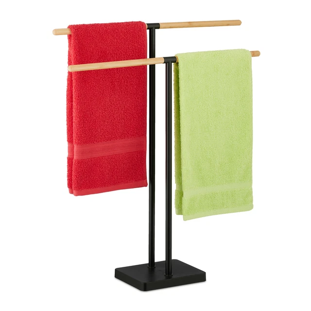 Sèche-Serviettes Électrique Murale 80W - Chauffage Fibre De Carbone, Température Constante 55°C - Alliage Aluminium Blanc 45x30 Cm - Pour Salle De Bain - 12