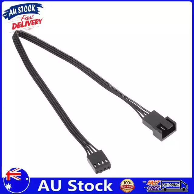 AU 25cm Motherboard 4Pin Female to PWM Fan 4Pin Male Power Extension Cable