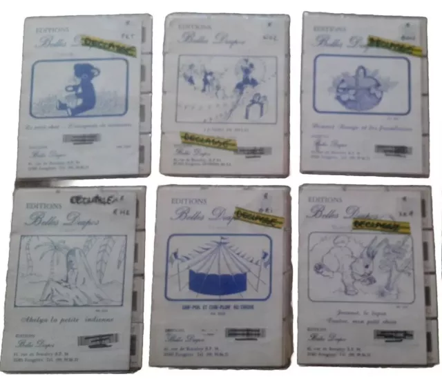 Lot/6 Contes Pour Enfants En Diapositives,Méthode Pédagogique,Vintage,Collection