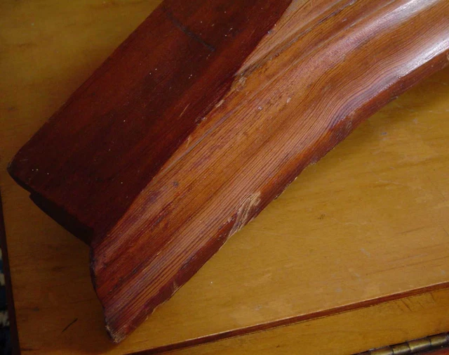 Architectural Salvage Big Carved Oak Wood Fragment Pediment Corbel Element Heavy 11