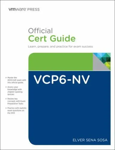 VCP6-NV Official Cert Guide; Exam #2V0-6- 0789754800, Elver Sena Sosa, hardcover