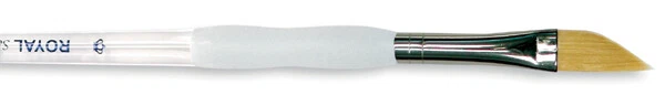 Cepillo de daga Royal Lannickel agarre suave taklon dorado - 1/4" de ancho -SG190-1/4