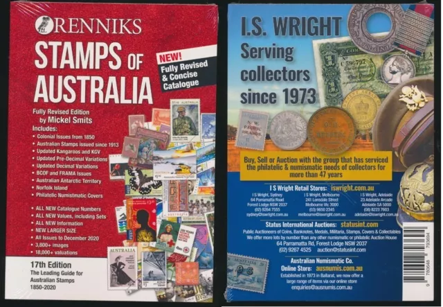 1850-2020 Renniks Australian Stamps Catalogue, Latest (17th) Edition,