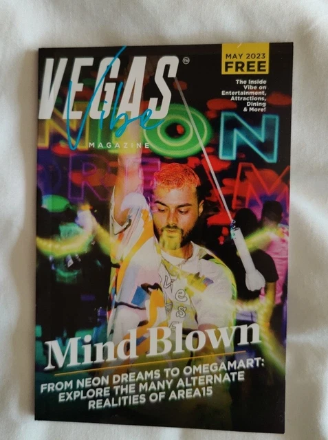 NEON Las Vegas VIBE Magazine, Entertainment Dining Guide KATY PERRY, ROD STEWART
