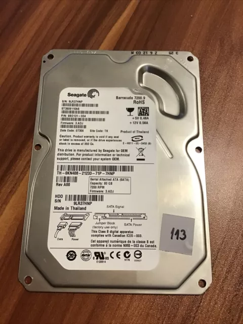 Seagate St3808110As Pcb