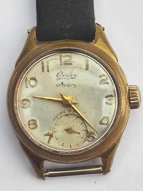 Montre Vintage ANGEL - 15 Rubis - Mouvement Mécanique Manuel EB 1612 - Occasion Fonctionnelle