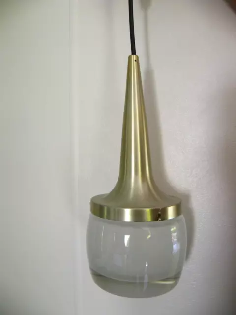 Vintage 1970 Lustre Suspension Lampe Staff Leuchten Design Germany