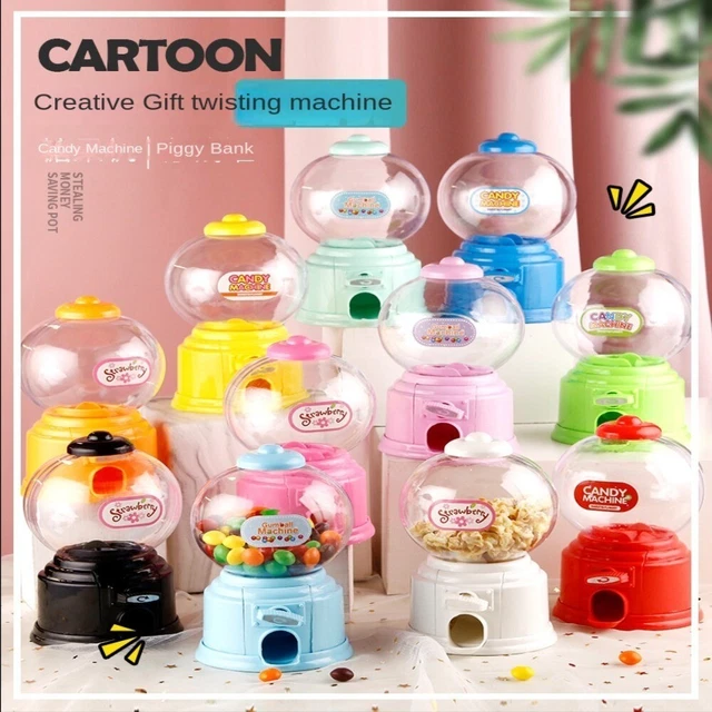Maycoly Mini Macchina per Afferrare Bambole di Caramelle Gachapon Grabber Macchina per Afferrare Caramelle con 20 Pulsanti E Braccio di Presa Giocattoli di Peluche Macchina per Artigli per Bambini