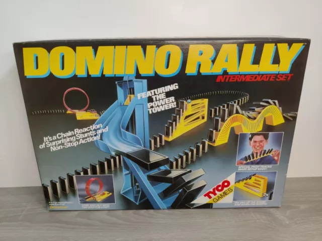 Vintage 1989 DOMINO RALLY Tyco INTERMEDIATE SET Pressman Complete P1488