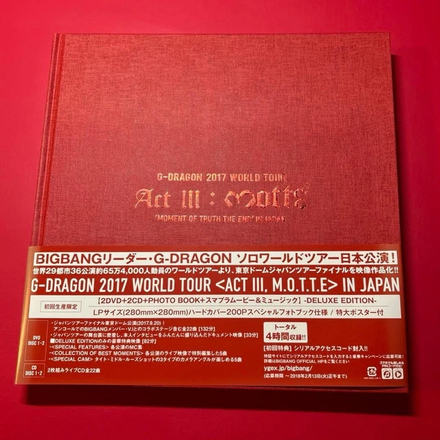 GDRAGON KWON JI Yong ACT III MOTTE DVD Live Concert Video $149.99