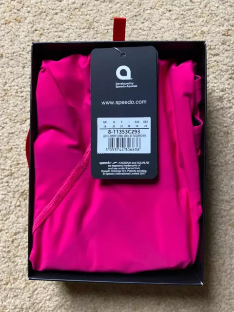 Speedo LZR Racer Element Fastskin size 28 pink  racesuit